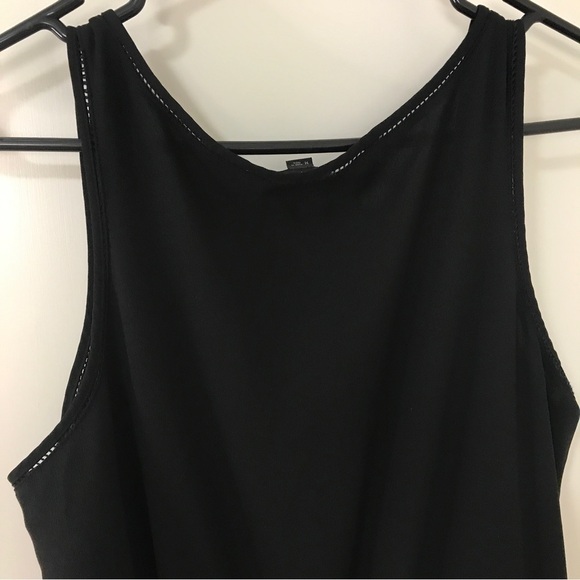 Ann Taylor black sleeveless drawstring waist jumpsuit - Picture 6 of 12
